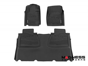 Toyota Tundra Floor Liners - Front + Rear - FlexFit - 2014-2021 Double Cab